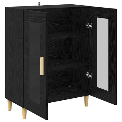 Servírovací Skříň Černý Dub 69,5 X 34 X 90 Cm Kompozitní Dřevo