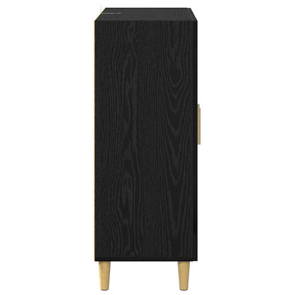 Servírovací Skříň Černý Dub 69,5 X 34 X 90 Cm Kompozitní Dřevo