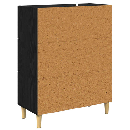 Servírovací Skříň Černý Dub 69,5 X 34 X 90 Cm Kompozitní Dřevo