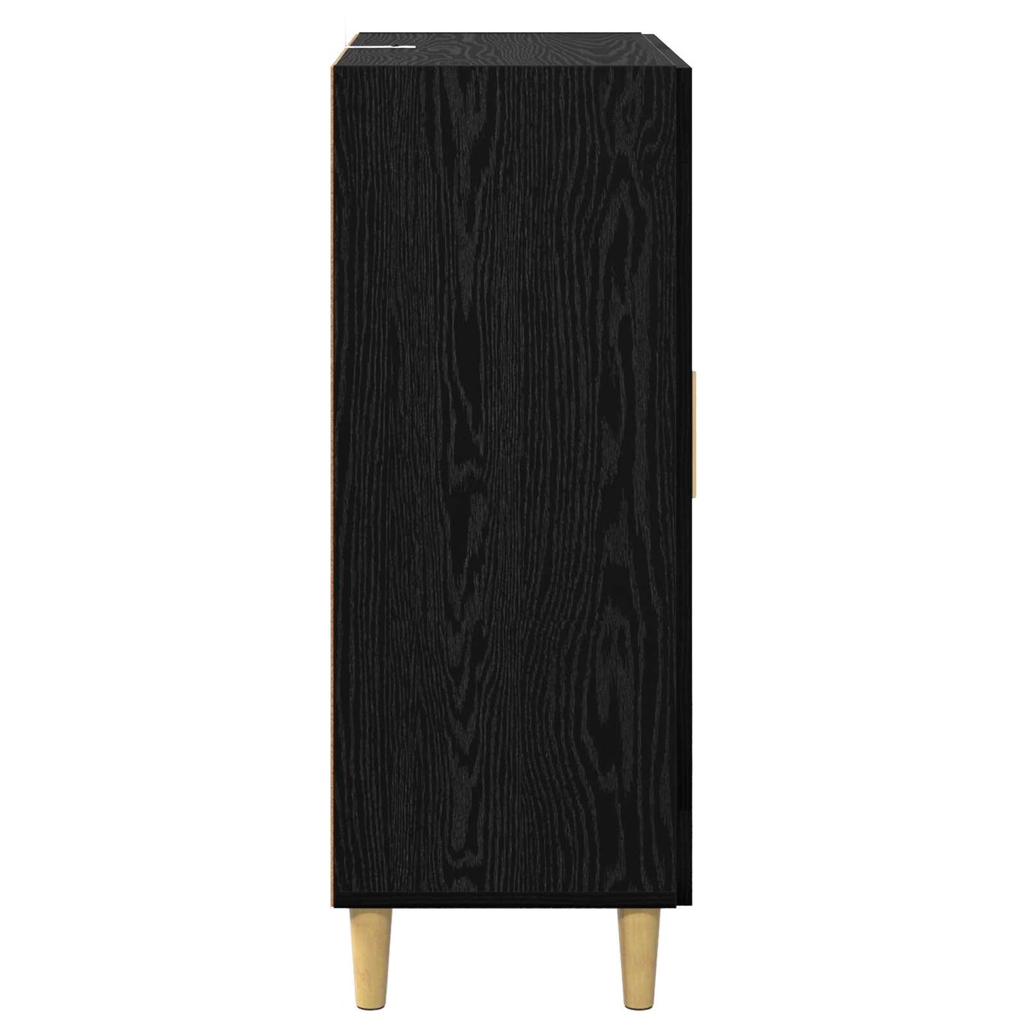 Servírovací Skříň Černý Dub 69,5 X 34 X 90 Cm Kompozitní Dřevo
