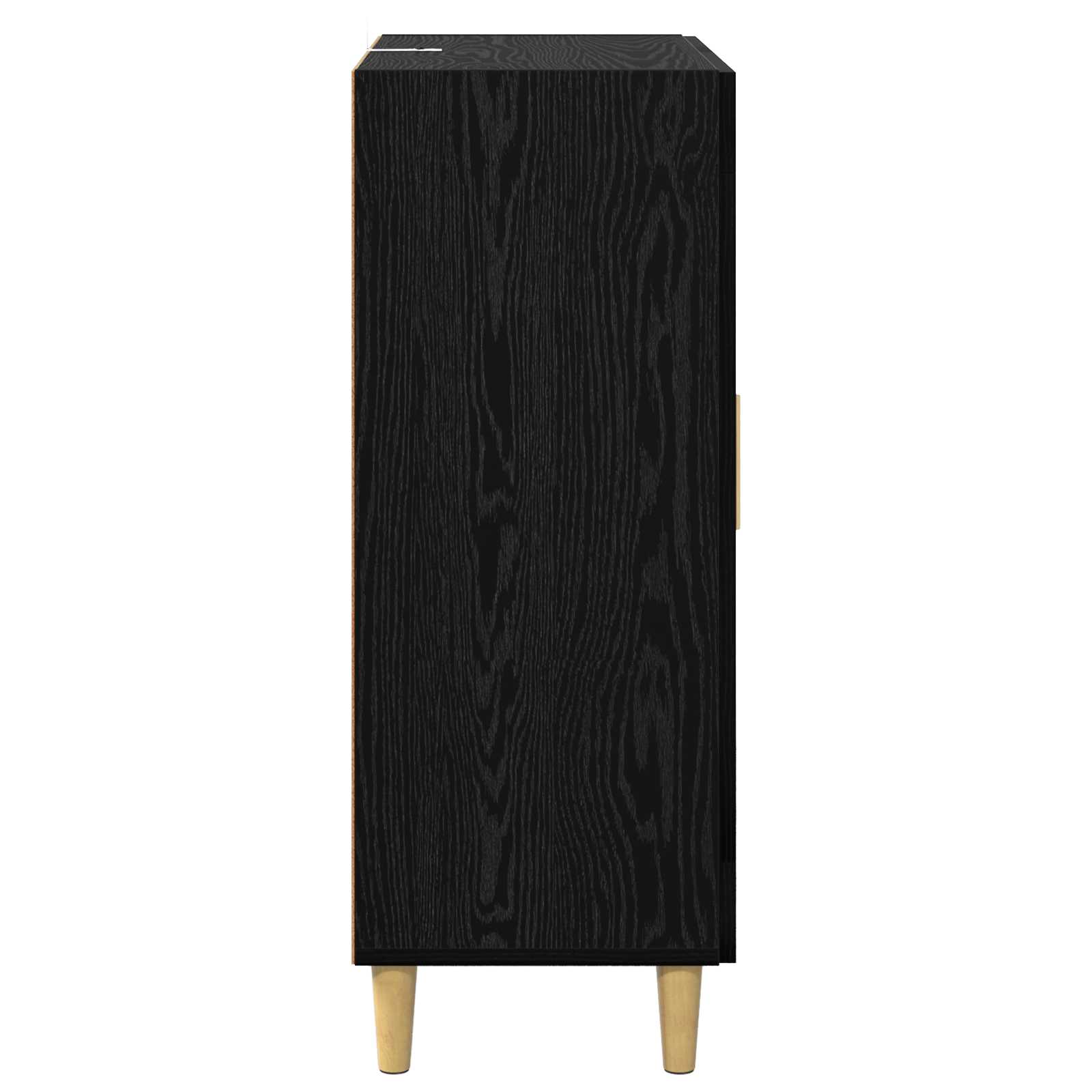 Servírovací Skříň Černý Dub 69,5 X 34 X 90 Cm Kompozitní Dřevo