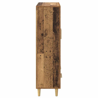 Vysoký Bufet Staré Dřevo 70 X 31 X 115 Cm Kompozitní Dřevo