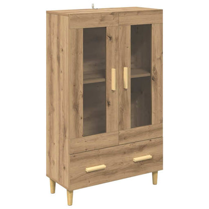 Vysoký Bufet Artisanový Dub 70 X 31 X 115 Cm Kompozitní Dřevo