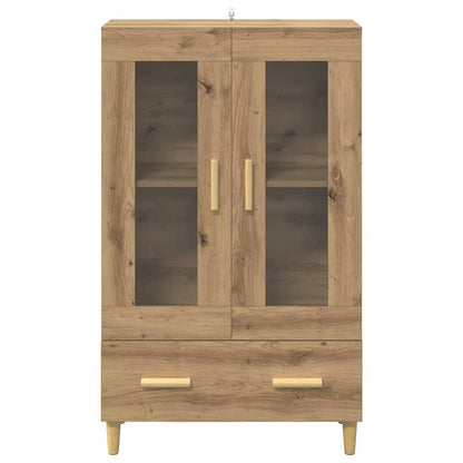 Vysoký Bufet Artisanový Dub 70 X 31 X 115 Cm Kompozitní Dřevo