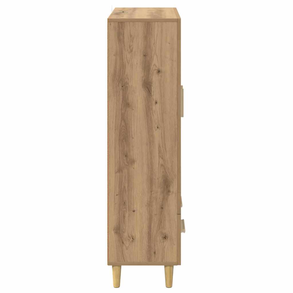 Vysoký Bufet Artisanový Dub 70 X 31 X 115 Cm Kompozitní Dřevo