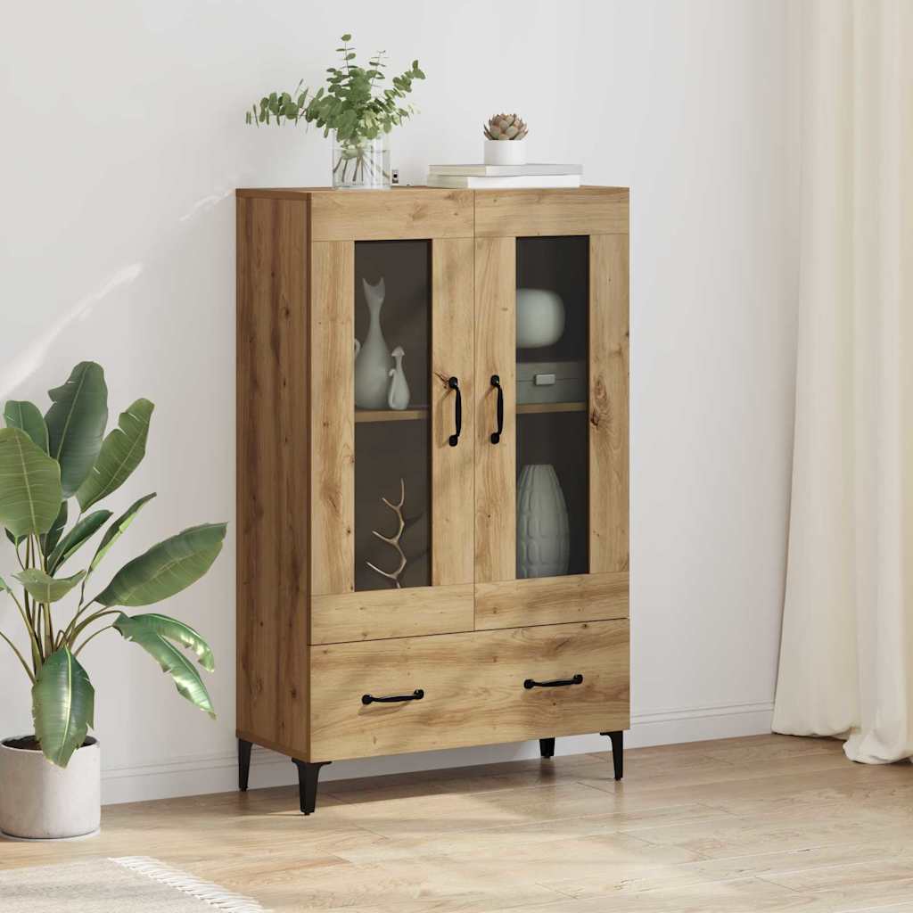 Vysoký Bufet Artisanový Dub 70 X 31 X 115 Cm