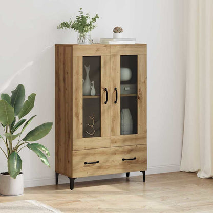 Vysoký Bufet Artisanový Dub 70 X 31 X 115 Cm