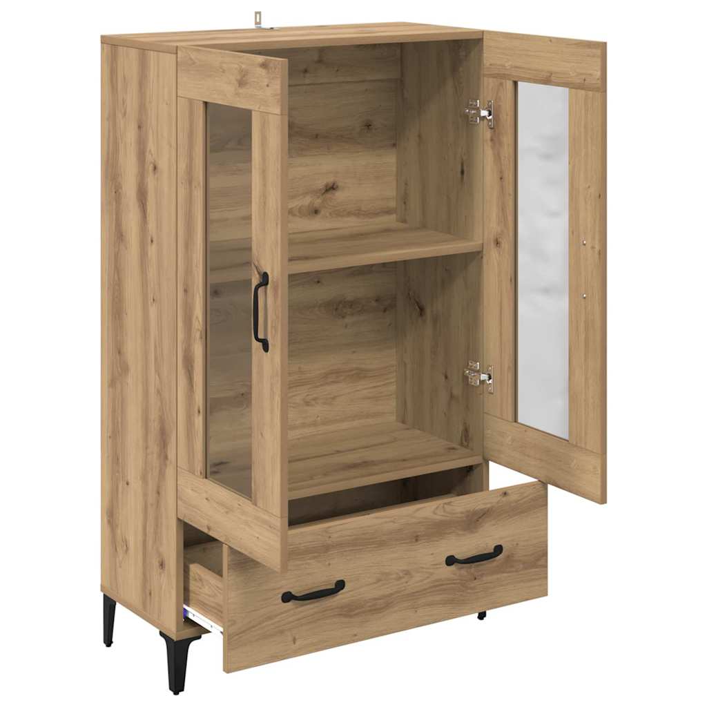 Vysoký Bufet Artisanový Dub 70 X 31 X 115 Cm