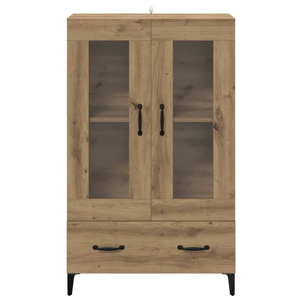 Vysoký Bufet Artisanový Dub 70 X 31 X 115 Cm
