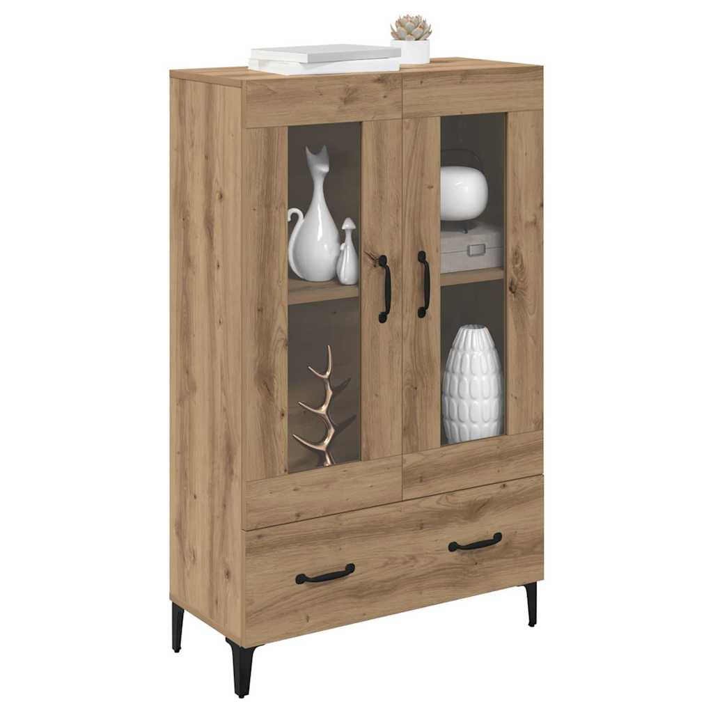 Vysoký Bufet Artisanový Dub 70 X 31 X 115 Cm