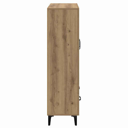Vysoký Bufet Artisanový Dub 70 X 31 X 115 Cm