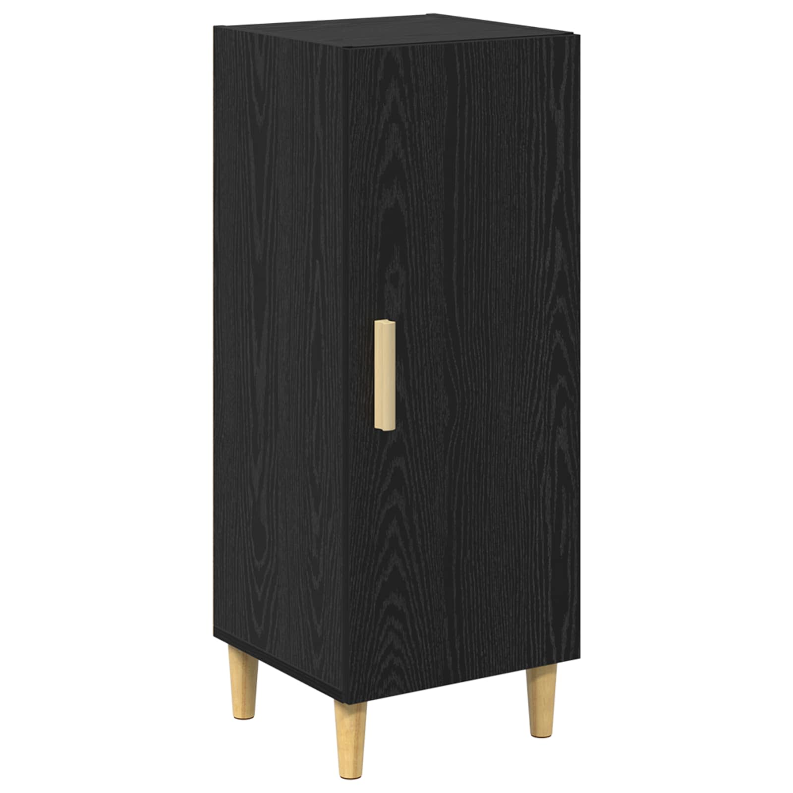 Servírovací Skříň Černý Dub 34,5 X 34 X 90 Cm Kompozitní Dřevo