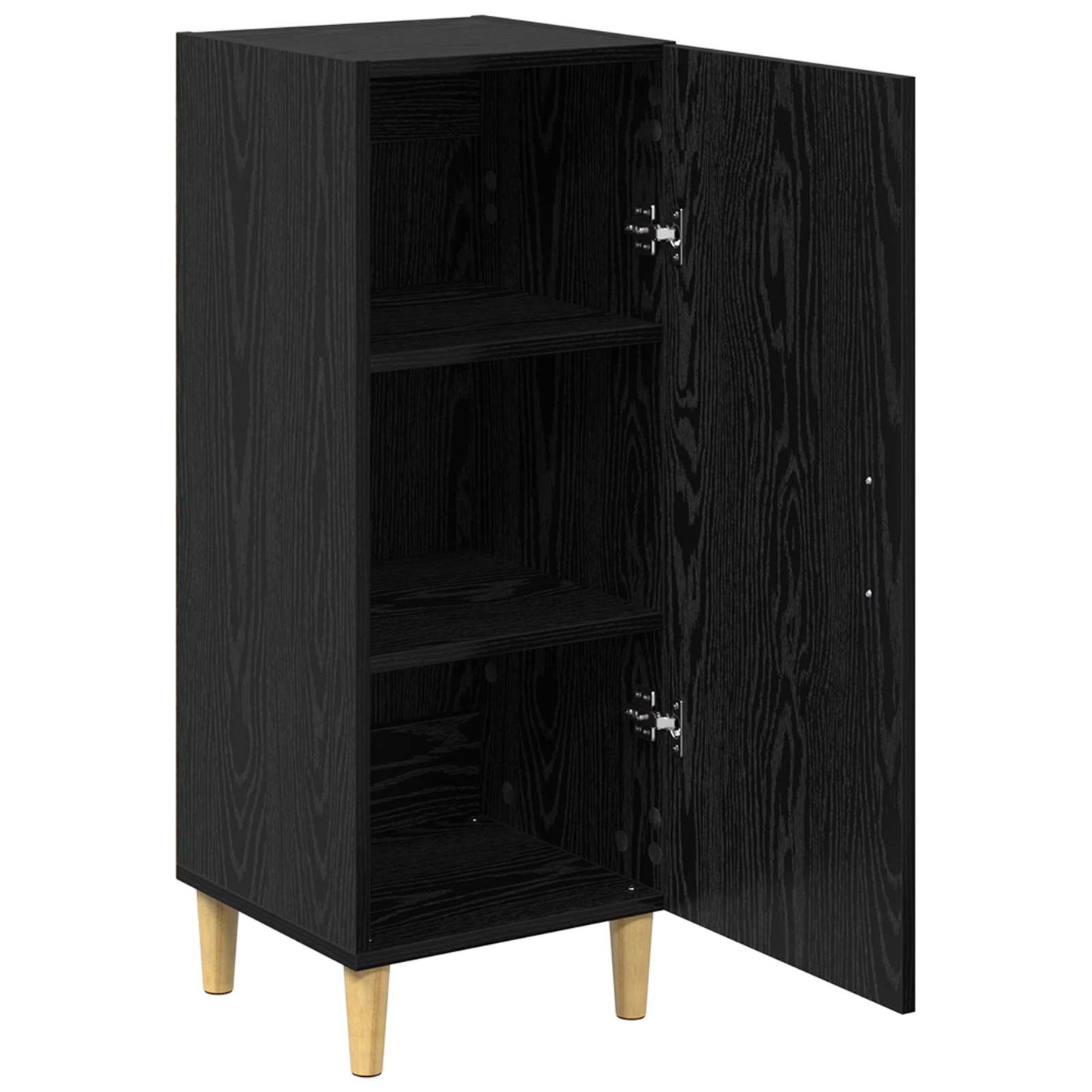 Servírovací Skříň Černý Dub 34,5 X 34 X 90 Cm Kompozitní Dřevo