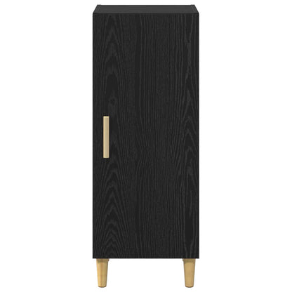 Servírovací Skříň Černý Dub 34,5 X 34 X 90 Cm Kompozitní Dřevo