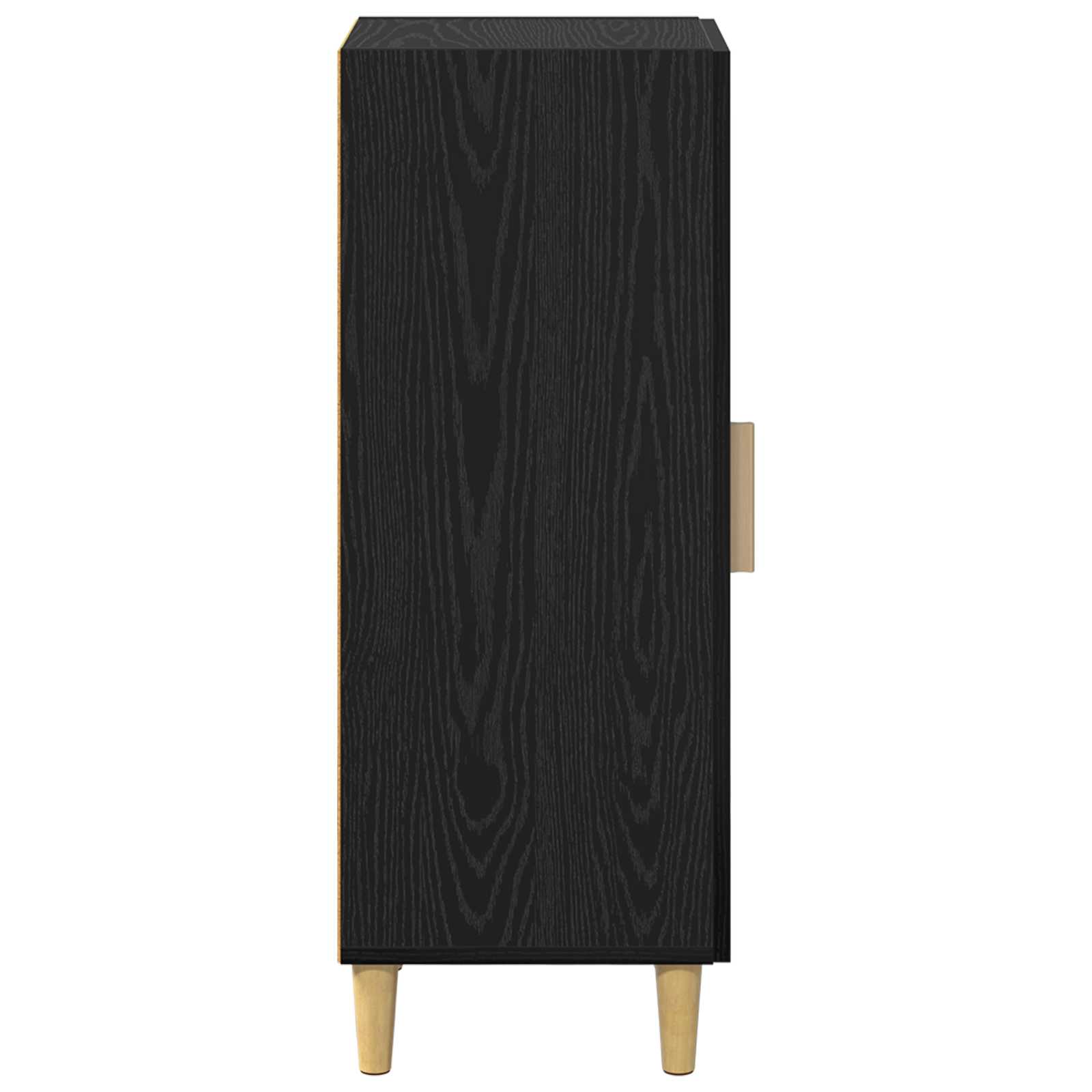 Servírovací Skříň Černý Dub 34,5 X 34 X 90 Cm Kompozitní Dřevo