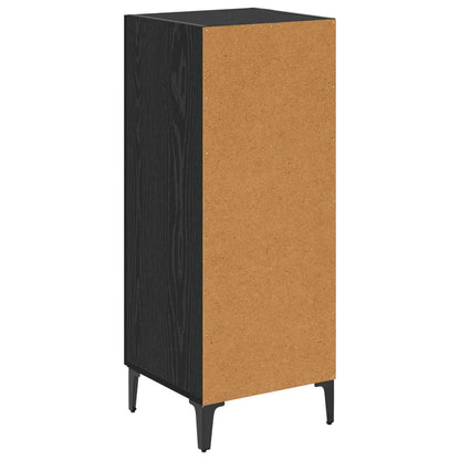 Servírovací Skříň Černý Dub 34,5 X 34 X 90 Cm Kompozitní Dřevo