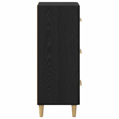 Servírovací Skříň Černý Dub 34.5 X 34 X 90 Cm Kompozitní Dřevo