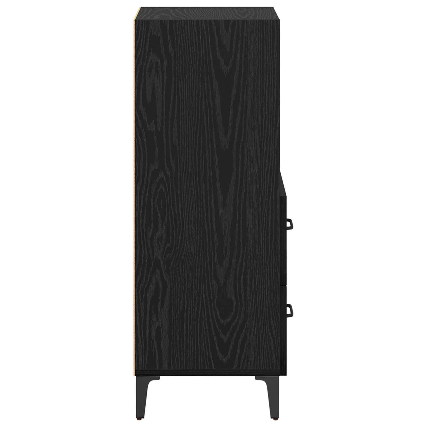 Servírovací Skříň Černý Dub 34 X 34.5 X 90 Cm Kompozitní Dřevo