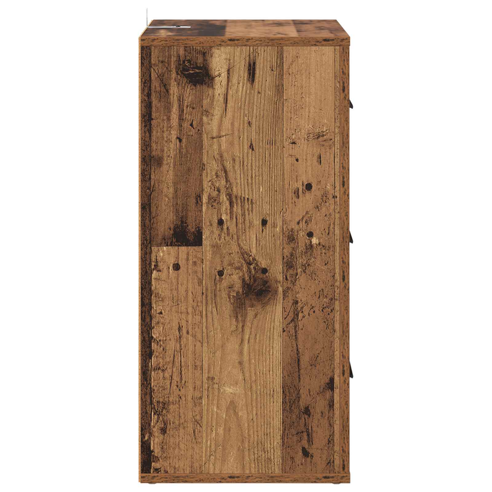 Servírovací Skříň Staré Dřevo 40 X 33 X 70 Cm Kompozitní Dřevo