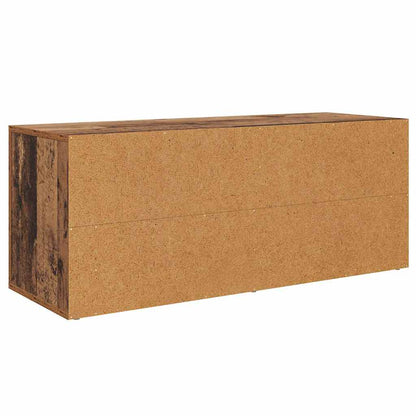 Televizní Skříň 100 X 35 X 40 Cm Staré Dřevo Kompozitní Dřevo