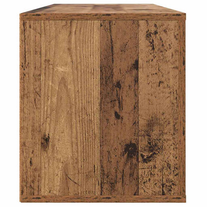 Televizní Skříň 100 X 35 X 40 Cm Staré Dřevo Kompozitní Dřevo