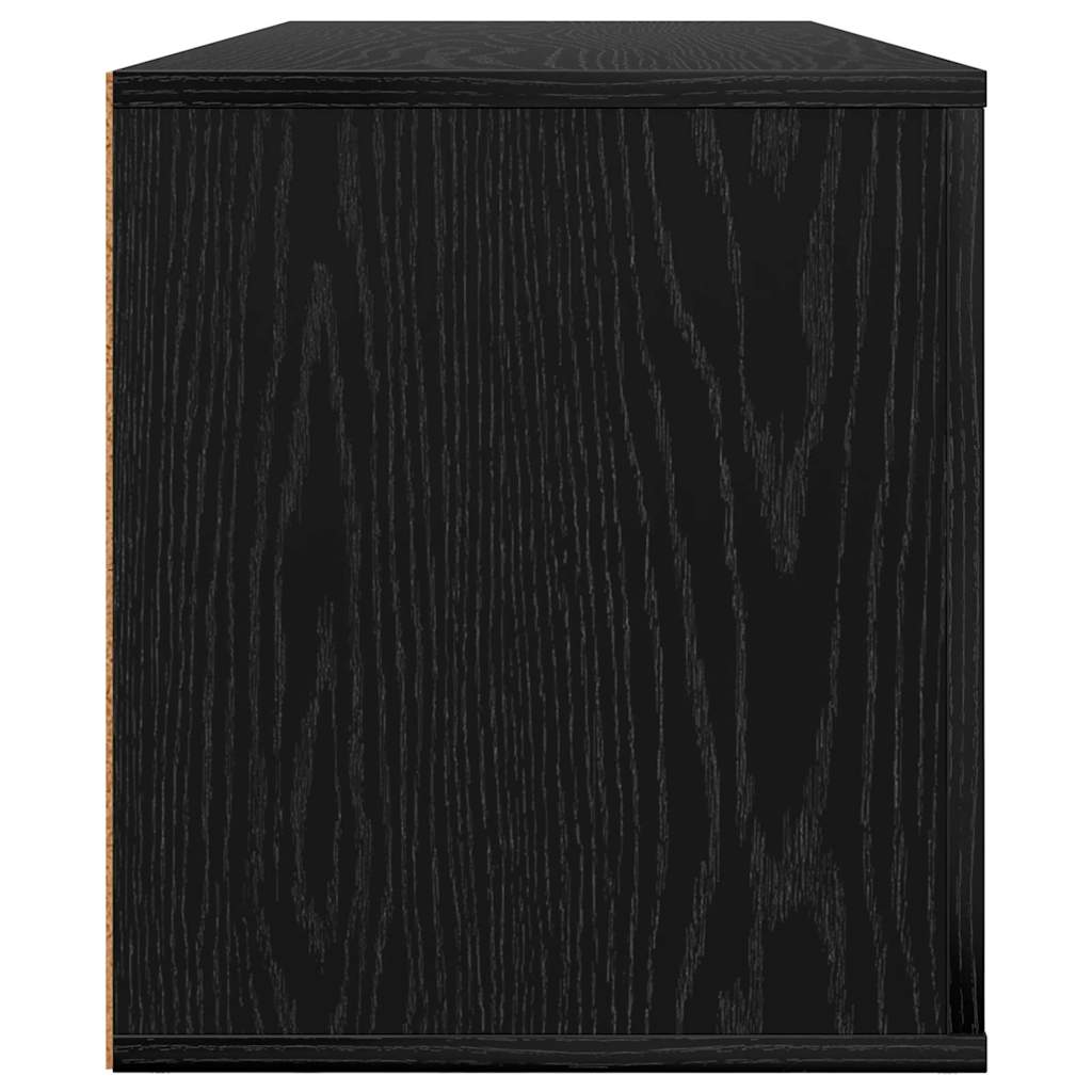 Televizní Skříň 100 X 35 X 40 Cm Černý Dub Kompozitní Dřevo