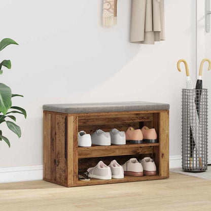 Regál Na Boty 75 X 35 X 45 Cm Kompozitní Dřevo Staré Dřevo