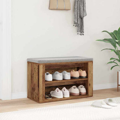 Regál Na Boty 75 X 35 X 45 Cm Kompozitní Dřevo Staré Dřevo