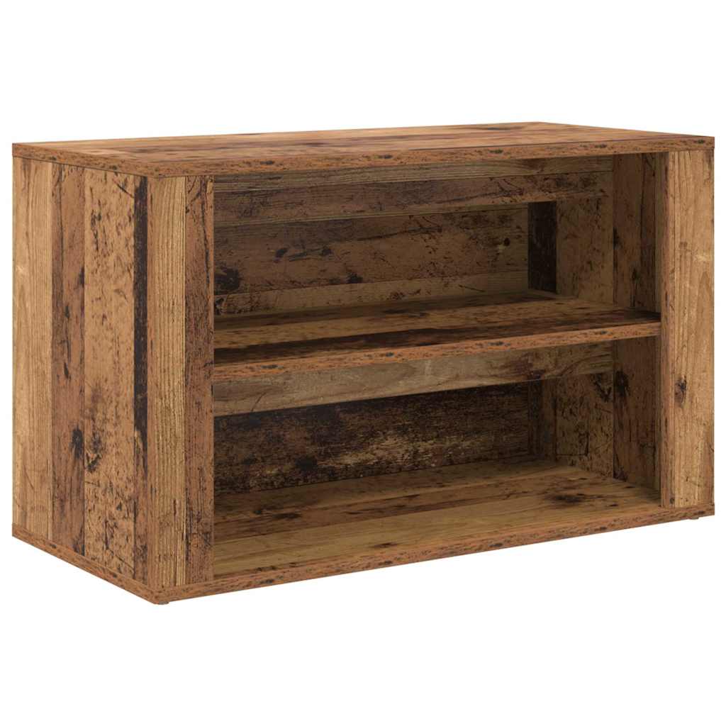 Regál Na Boty 75 X 35 X 45 Cm Kompozitní Dřevo Staré Dřevo