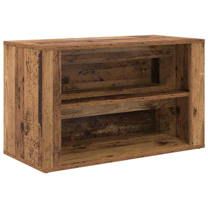 Regál Na Boty 75 X 35 X 45 Cm Kompozitní Dřevo Staré Dřevo
