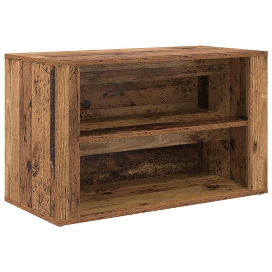 Regál Na Boty 75 X 35 X 45 Cm Kompozitní Dřevo Staré Dřevo
