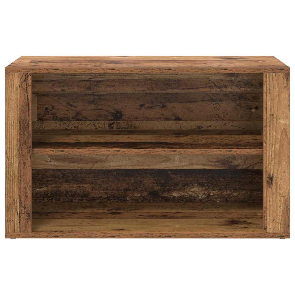 Regál Na Boty 75 X 35 X 45 Cm Kompozitní Dřevo Staré Dřevo