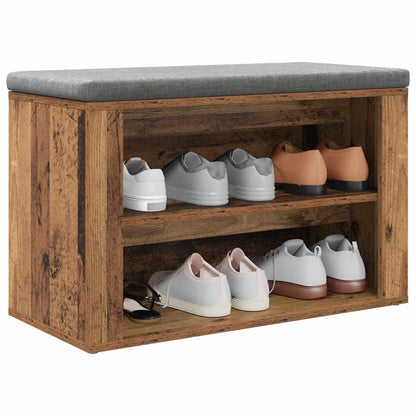 Regál Na Boty 75 X 35 X 45 Cm Kompozitní Dřevo Staré Dřevo