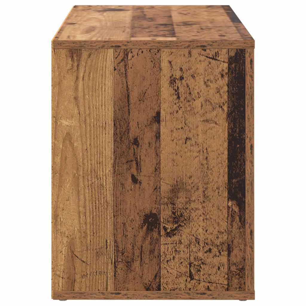 Regál Na Boty 75 X 35 X 45 Cm Kompozitní Dřevo Staré Dřevo