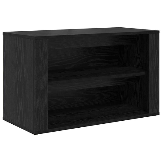 Regál Na Boty 75 X 35 X 45 Cm Kompozitní Dřevo Černý Dub