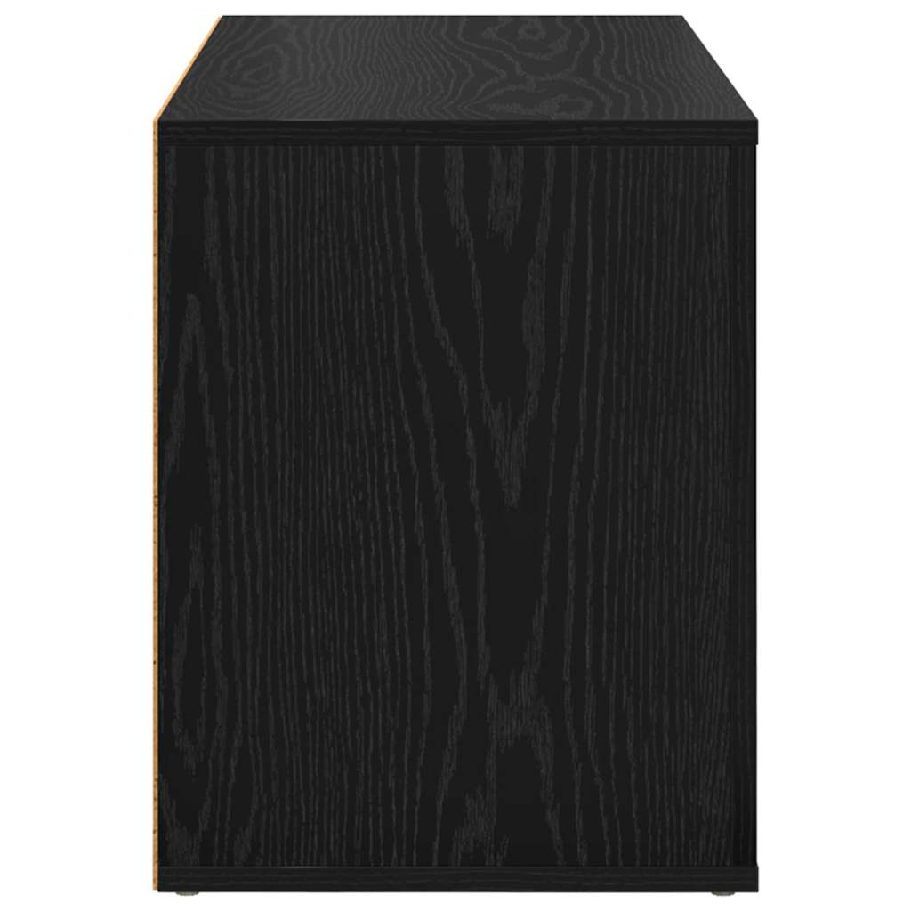 Regál Na Boty 75 X 35 X 45 Cm Kompozitní Dřevo Černý Dub