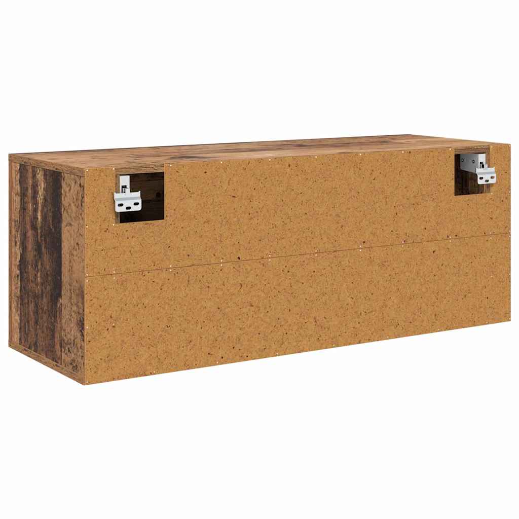 Skříň Na Obuv 100 X 35 X 38 Cm Kompozitní Dřevo Staré Dřevo