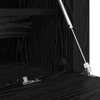 Skříň Na Obuv 100 X 35 X 38 Cm Kompozitní Dřevo Černý Dub