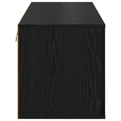 Skříň Na Obuv 100 X 35 X 38 Cm Kompozitní Dřevo Černý Dub