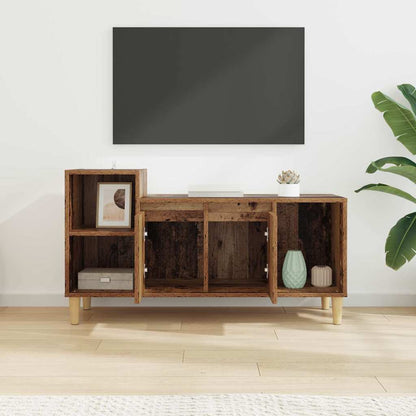 Televizní Skříň 100 X 35 X 55 Cm Staré Dřevo Kompozitní Dřevo