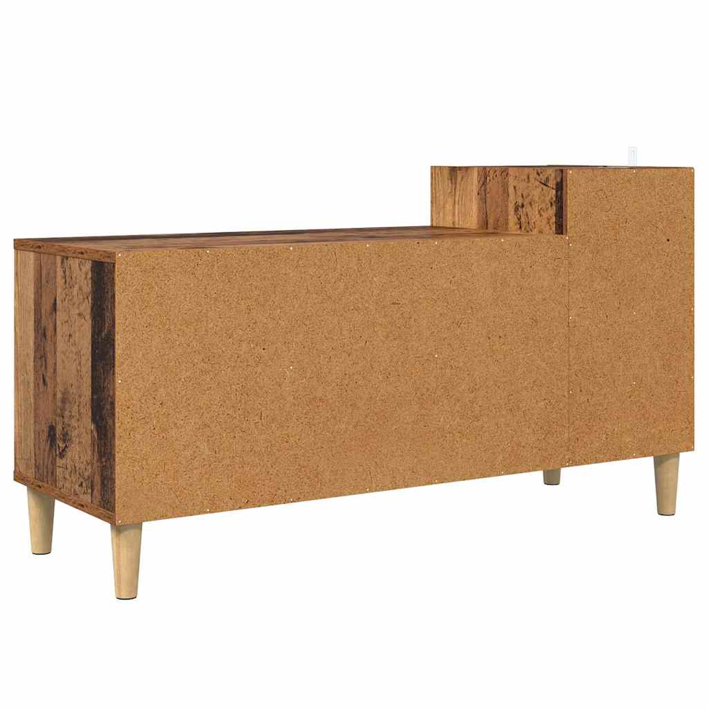 Televizní Skříň 100 X 35 X 55 Cm Staré Dřevo Kompozitní Dřevo