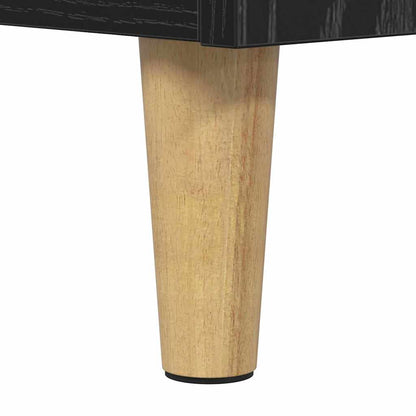 Televizní Skříň 100 X 35 X 55 Cm Černý Dub Kompozitní Dřevo