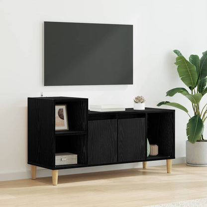 Televizní Skříň 100 X 35 X 55 Cm Černý Dub Kompozitní Dřevo