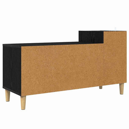Televizní Skříň 100 X 35 X 55 Cm Černý Dub Kompozitní Dřevo