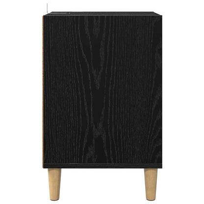 Televizní Skříň 100 X 35 X 55 Cm Černý Dub Kompozitní Dřevo
