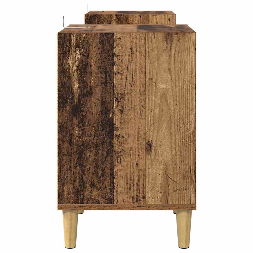 Televizní Skříň 160 X 35 X 55 Cm Staré Dřevo Kompozitní Dřevo