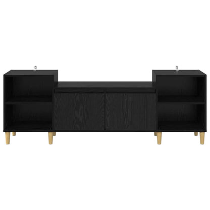 Televizní Skříň 160 X 35 X 55 Cm Černý Dub Kompozitní Dřevo