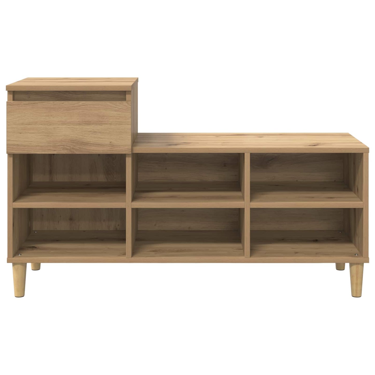 Skříň Na Obuv 102 X 36 X 60 Cm Kompozitní Dřevo Artisanový Dub