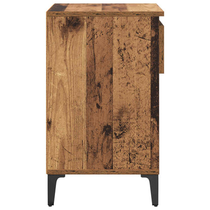 Skříň Na Obuv 102 X 36 X 60 Cm Kompozitní Dřevo Staré Dřevo