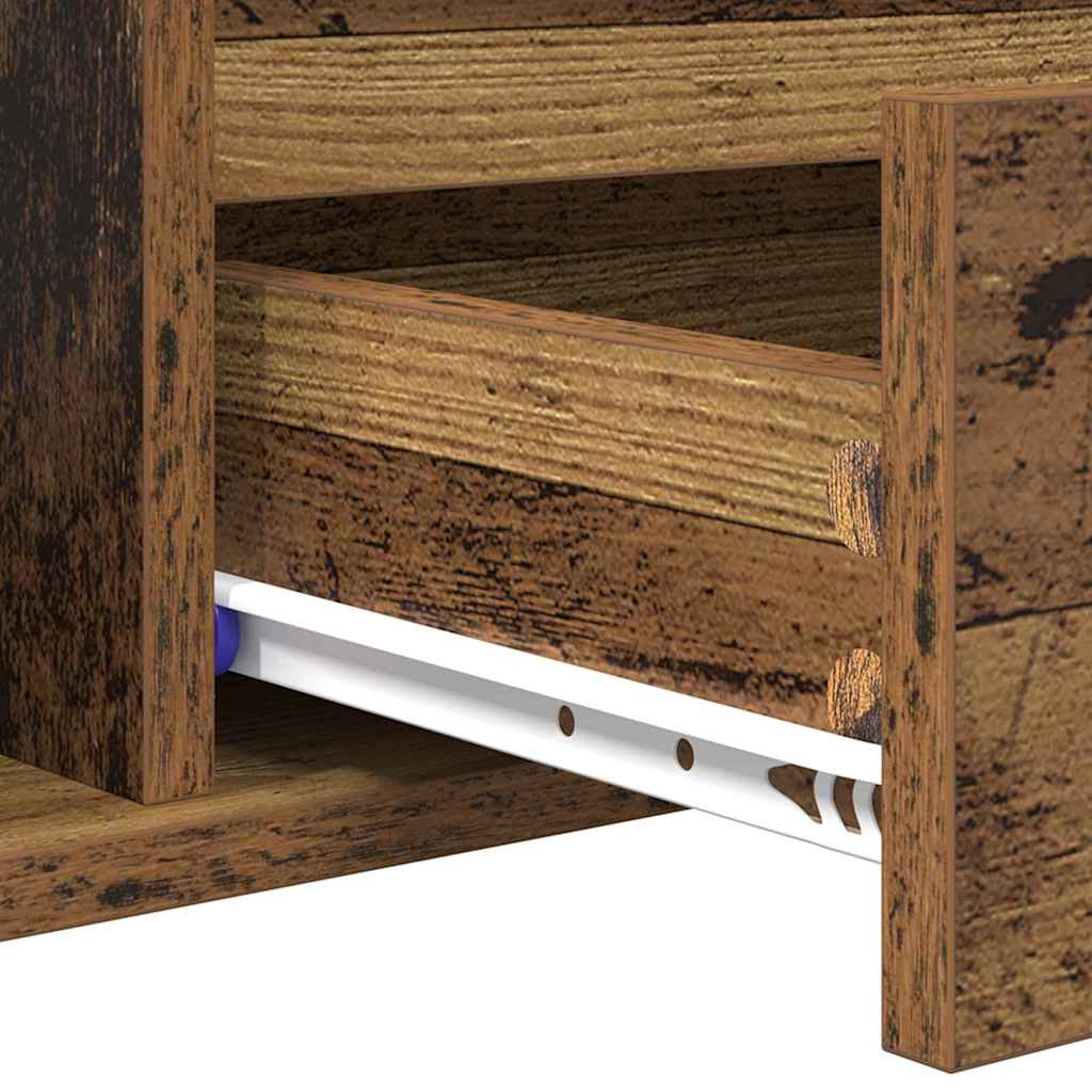 Konferenční Stolek Staré Dřevo 90 X 49 X 45 Cm Kompozitní Dřevo